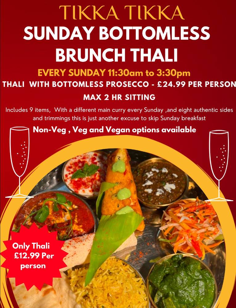 Bottomless brunch at Tikka Tikka